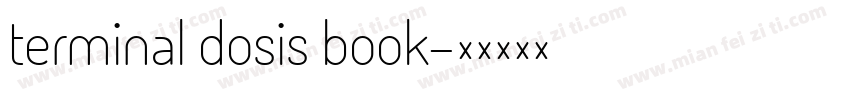 terminal dosis book字体转换
